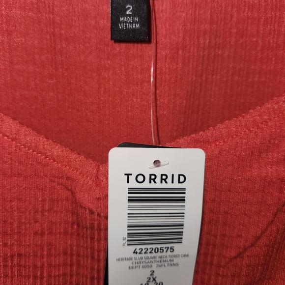 Torrid Women's Orange Layered Blouse - Picture 4 of 7